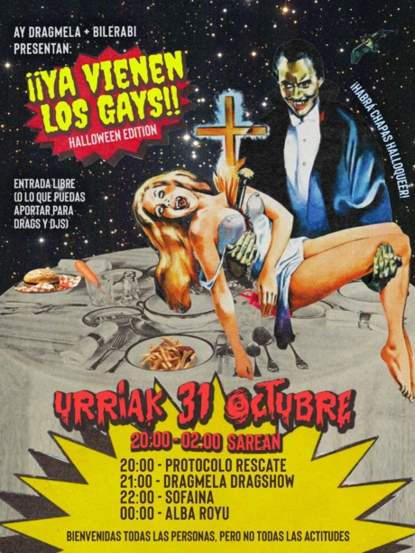 3 poster fiesta halloween collage digital
